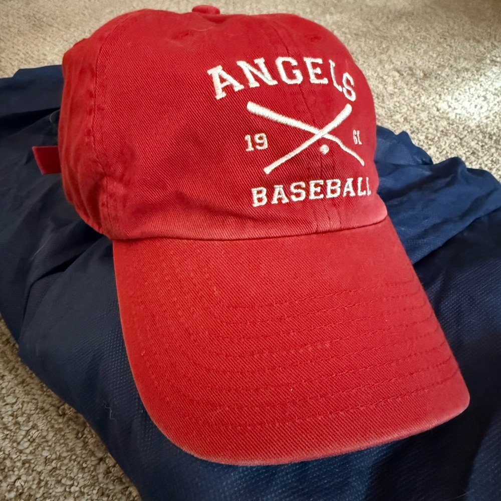 Vintage Red Angels Baseball Cap